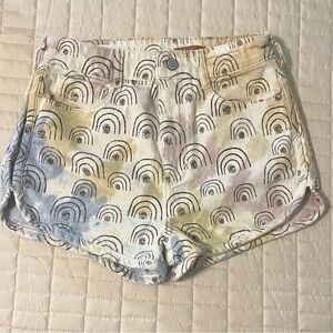 Anthropologie Pilcro Hannah Leathers tie dye rainbow shorts - size 26
